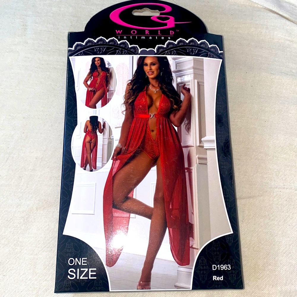 G-world intimates red outfit